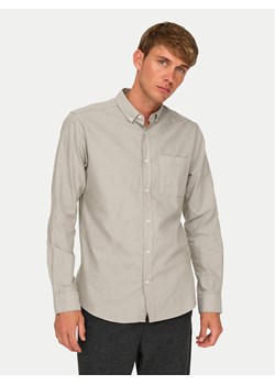 Only & Sons Koszula Alvaro 22006479 Beżowy Slim Fit ze sklepu MODIVO w kategorii Koszule męskie - zdjęcie 182642751