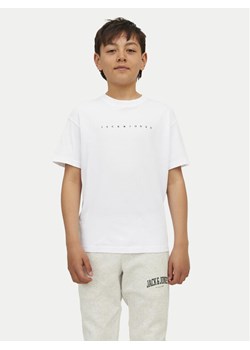Jack&Jones Junior T-Shirt Star 12237435 Biały Relaxed Fit ze sklepu MODIVO w kategorii T-shirty chłopięce - zdjęcie 182642774