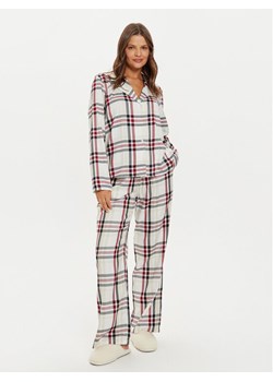 Tommy Hilfiger Piżama UW0UW05550 Beżowy Relaxed Fit ze sklepu MODIVO w kategorii Piżamy damskie - zdjęcie 182642861