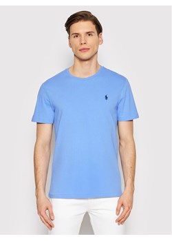 Polo Ralph Lauren T-Shirt 710671438230 Błękitny Custom Slim Fit ze sklepu MODIVO w kategorii T-shirty męskie - zdjęcie 182643003
