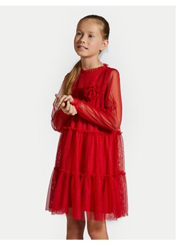 Coccodrillo Sukienka elegancka ZC4128102EJG Czerwony Regular Fit ze sklepu MODIVO w kategorii Sukienki dziewczęce - zdjęcie 182643102