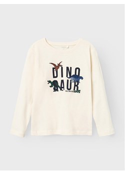 NAME IT Bluzka 13220044 Écru Regular Fit ze sklepu MODIVO w kategorii Bluzki dziewczęce - zdjęcie 182643164