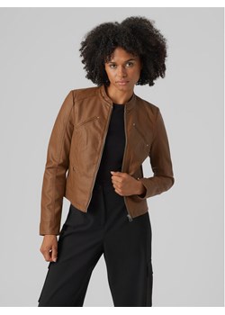 Vero Moda Kurtka z imitacji skóry Favodona 10288555 Brązowy Regular Fit ze sklepu MODIVO w kategorii Kurtki damskie - zdjęcie 182643281