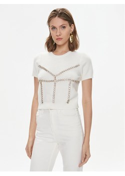 Pinko Sweter Medusa 102016 A18O Écru Slim Fit ze sklepu MODIVO w kategorii Swetry damskie - zdjęcie 182643310