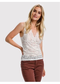 Cream Top Glaze 10604095 Biały Regular Fit ze sklepu MODIVO w kategorii Bluzki damskie - zdjęcie 182643404
