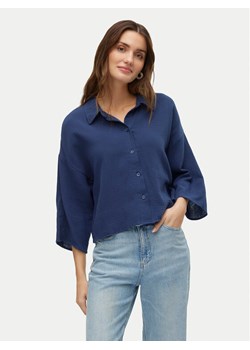 Vero Moda Koszula Natali 10279685 Granatowy Standard Fit ze sklepu MODIVO w kategorii Koszule damskie - zdjęcie 182643424