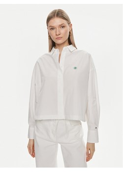 Tommy Hilfiger Koszula WW0WW41832 Biały Relaxed Fit ze sklepu MODIVO w kategorii Koszule damskie - zdjęcie 182643443
