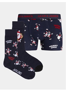 Jack&Jones Junior Komplet bokserki i skarpety 12246668 Granatowy ze sklepu MODIVO w kategorii Majtki dziecięce - zdjęcie 182643461