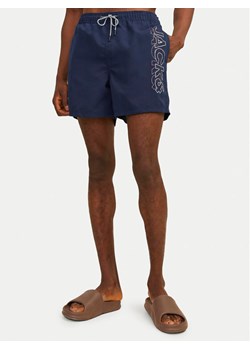 Jack&Jones Szorty kąpielowe Fiji 12253118 Granatowy Regular Fit - id: 0000303484255 - marki Jack & Jones - 182643560 Jack&Jones Szorty kąpielowe Fiji 12253118 Granatowy Regular Fit ze sklepu MODIVO w kategorii Kąpielówki - zdjęcie 182643560