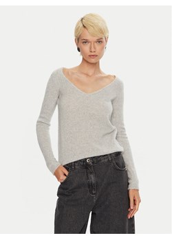 Hugo Sweter Shakilyna 50522533 Szary Slim Fit ze sklepu MODIVO w kategorii Swetry damskie - zdjęcie 182643571