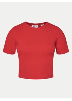 JJXX T-Shirt Florie 12217164 Czerwony Slim Fit ze sklepu MODIVO w kategorii Bluzki damskie - zdjęcie 182643572