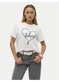 Vero Moda T-Shirt Fea 10321312 Biały Loose Fit ze sklepu MODIVO w kategorii Bluzki damskie - zdjęcie 182643593