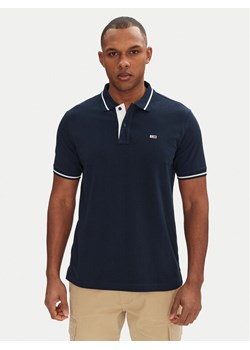 Tommy Jeans Polo DM0DM20745 Granatowy Regular Fit ze sklepu MODIVO w kategorii T-shirty męskie - zdjęcie 182643601
