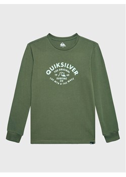 Quiksilver Bluzka Script Talk EQBZT04514 Zielony Regular Fit ze sklepu MODIVO w kategorii T-shirty chłopięce - zdjęcie 182643720