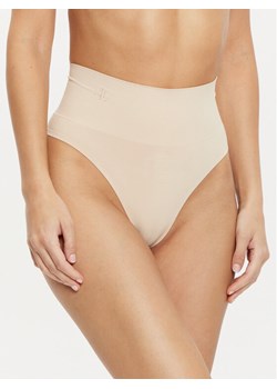 LAUREN RALPH LAUREN Stringi 4L0065 Beżowy ze sklepu MODIVO w kategorii Majtki damskie - zdjęcie 182643894