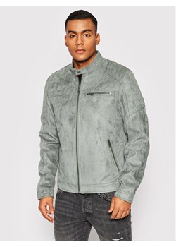 Jack&Jones Kurtka z imitacji skóry Rocky 12147218 Szary Regular Fit ze sklepu MODIVO w kategorii Kurtki męskie - zdjęcie 182643942
