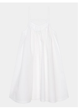 United Colors Of Benetton Sukienka codzienna 4EW7CV01D Biały Regular Fit ze sklepu MODIVO w kategorii Sukienki dziewczęce - zdjęcie 182643981