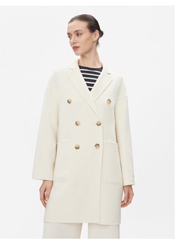 MAX&Co. Płaszcz wełniany Riccardo Biały Regular Fit ze sklepu MODIVO w kategorii Płaszcze damskie - zdjęcie 182644021