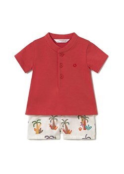 Mayoral Komplet polo i spodenki 1217 Czerwony Regular Fit ze sklepu MODIVO w kategorii Komplety niemowlęce - zdjęcie 182644034
