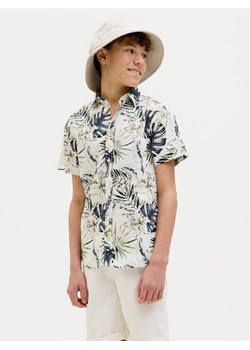 Jack&Jones Junior Koszula Hawaii 12269273 Écru Regular Fit ze sklepu MODIVO w kategorii Koszule chłopięce - zdjęcie 182644054