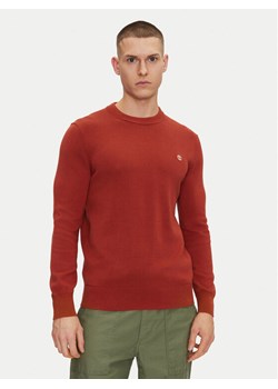 Timberland Sweter TB0A2BMM Czerwony Regular Fit - id: 0000305361967 - marki Timberland - 182644110 Timberland Sweter TB0A2BMM Czerwony Regular Fit ze sklepu MODIVO w kategorii Swetry męskie - zdjęcie 182644110