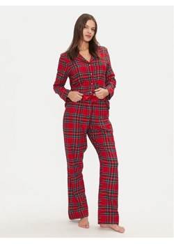 Hunkemöller Piżama Twill 206652 Czerwony Relaxed Fit ze sklepu MODIVO w kategorii Piżamy damskie - zdjęcie 182644120