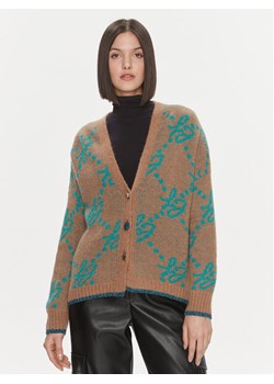 Liu Jo Kardigan MF3226 26054 Brązowy Regular Fit ze sklepu MODIVO w kategorii Swetry damskie - zdjęcie 182644223