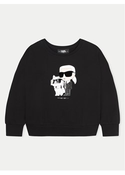 Karl Lagerfeld Kids Bluza Z30225 D Czarny Regular Fit ze sklepu MODIVO w kategorii Bluzy chłopięce - zdjęcie 182644284