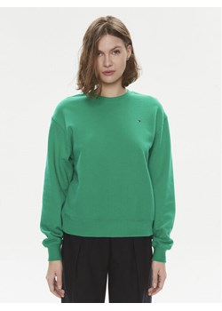 Tommy Hilfiger Bluza Flag WW0WW41246 Zielony Relaxed Fit ze sklepu MODIVO w kategorii Bluzy damskie - zdjęcie 182644431