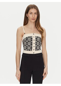 Elisabetta Franchi Top TK-33B-47E2-V280 Kolorowy Regular Fit ze sklepu MODIVO w kategorii Bluzki damskie - zdjęcie 182644512
