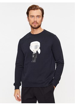 KARL LAGERFELD Bluza Sweat Crewneck 705071 500951 Granatowy Regular Fit ze sklepu MODIVO w kategorii Bluzy męskie - zdjęcie 182645032
