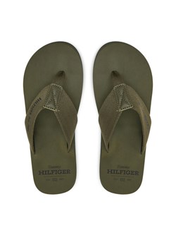 Tommy Hilfiger Japonki Hilfiger 85 Beach Sandal FM0FM05339 Zielony ze sklepu MODIVO w kategorii Klapki męskie - zdjęcie 182645113