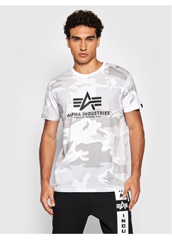 Alpha Industries T-Shirt Basic 100501C Biały Regular Fit ze sklepu MODIVO w kategorii T-shirty męskie - zdjęcie 182645133