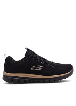 Skechers Sneakersy GRACEFUL 12615 BKRG Czarny ze sklepu MODIVO w kategorii Buty sportowe damskie - zdjęcie 182645190