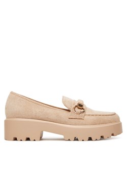 DeeZee Loafersy LE601-4 Beżowy ze sklepu MODIVO w kategorii Półbuty damskie - zdjęcie 182645242