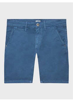 Pepe Jeans Szorty materiałowe Blueburn Short PB800726C75 Niebieski Regular Fit ze sklepu MODIVO w kategorii Spodenki chłopięce - zdjęcie 182645272