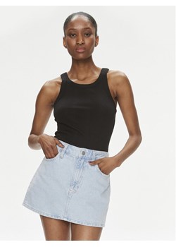 Calvin Klein Jeans Top Variegated J20J223104 Czarny Slim Fit - id: 0000303420758 - marki Calvin Klein - 182645360 Calvin Klein Jeans Top Variegated J20J223104 Czarny Slim Fit ze sklepu MODIVO w kategorii Bluzki damskie - zdjęcie 182645360
