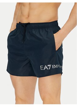 EA7 Emporio Armani Szorty kąpielowe 7M000519 AF13049 MB010 Granatowy Regular Fit ze sklepu MODIVO w kategorii Kąpielówki - zdjęcie 182645372