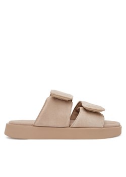 Inuikii Klapki Classic Suede Velcro 70104-128 Beżowy ze sklepu MODIVO w kategorii Klapki damskie - zdjęcie 182645442