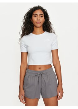 The North Face T-Shirt NF0A55AO Błękitny Cropped Fit ze sklepu MODIVO w kategorii Bluzki damskie - zdjęcie 182645662