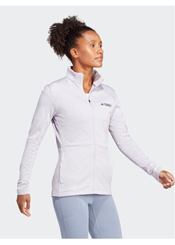 adidas Polar Terrex Multi Full-Zip Fleece Jacket HN5461 Fioletowy Slim Fit ze sklepu MODIVO w kategorii Bluzy damskie - zdjęcie 182645682