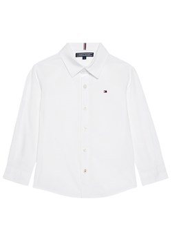 Tommy Hilfiger Koszula Solid Poplin KB0KB06965 M Biały Slim Fit ze sklepu MODIVO w kategorii Koszule chłopięce - zdjęcie 182645711