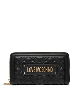 LOVE MOSCHINO Duży Portfel Damski JC5600PP1MLA0000 Czarny ze sklepu MODIVO w kategorii Portfele damskie - zdjęcie 182645712