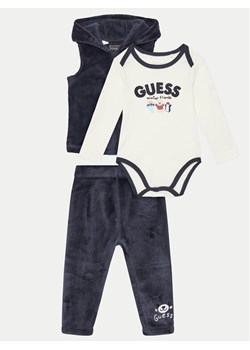 Guess Komplet dziecięcy P4BG10 WFRS0 Niebieski Regular Fit ze sklepu MODIVO w kategorii Komplety niemowlęce - zdjęcie 182645723