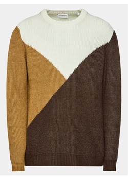 Lindbergh Sweter 30-804059 Brązowy Relaxed Fit ze sklepu MODIVO w kategorii Swetry męskie - zdjęcie 182645732
