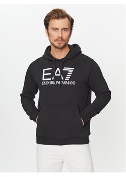 EA7 Emporio Armani Bluza 6RPM17 PJSLZ 1200 Czarny Regular Fit ze sklepu MODIVO w kategorii Bluzy męskie - zdjęcie 182645862