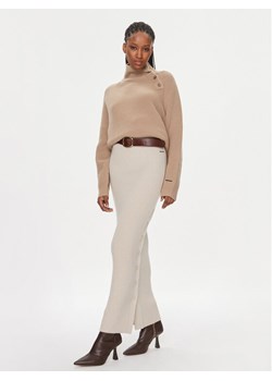 Calvin Klein Golf K20K206014 Beżowy Relaxed Fit ze sklepu MODIVO w kategorii Swetry damskie - zdjęcie 182645894