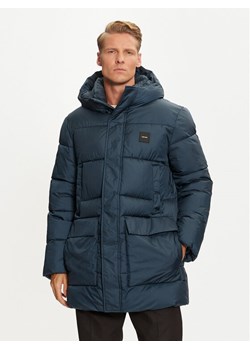 Calvin Klein Płaszcz zimowy K10K113465 Niebieski Regular Fit ze sklepu MODIVO w kategorii Płaszcze męskie - zdjęcie 182645920