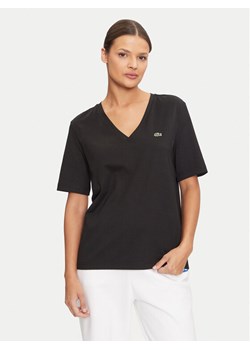 Lacoste T-Shirt TF7300 Czarny Regular Fit ze sklepu MODIVO w kategorii Bluzki damskie - zdjęcie 182645971