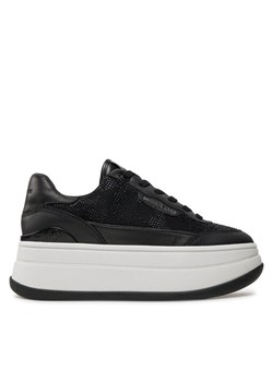 MICHAEL Michael Kors Sneakersy Hayes Embellished Leather Sneaker 43F4HYFS1D Czarny ze sklepu MODIVO w kategorii Buty sportowe damskie - zdjęcie 182646014